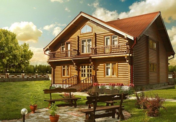 Фото деревянного дома.