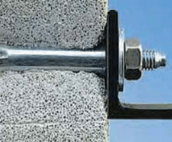 Крепление к пеноблоку: варианты и разновидности